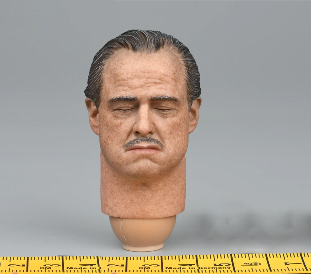 1/6 DAMTOYS DAM DMS033 The Godfather (1972) Vito Corleone Golden Years Version Normal Resting Closed Eye Exquisite Head Sculpt