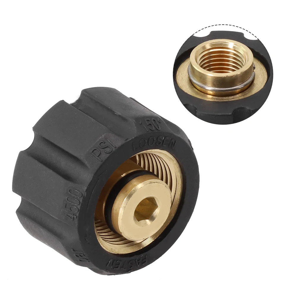 For Karcher HD HDS Brass Plastic Black Gold 160bar 36mm Quick Connector Foam Lance Adapter Foamer Cleaner Connector