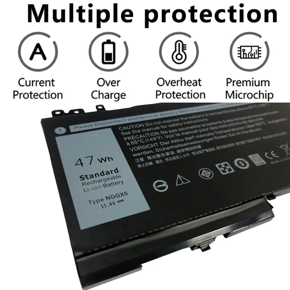 NGGX5 JY8D6 954DF 0JY8D6 451-BBUM RDRH9 Replacement Laptop Battery Compatible with DELL Latitude E5270 E5470 E5570 E5550 M3510
