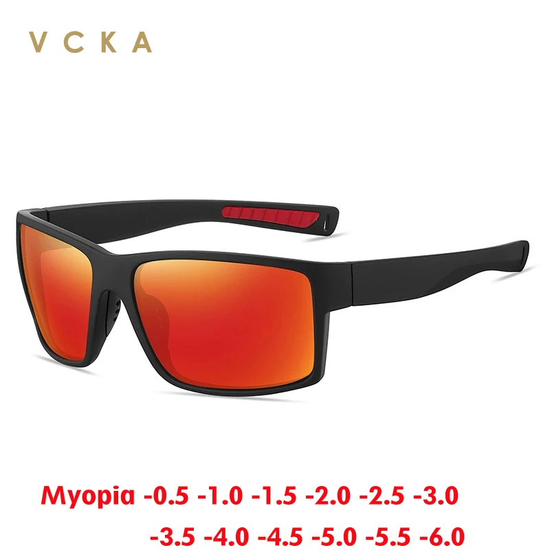 

VCKA TR90, мужские оптики, поляризационные солнцезащитные очки для близорукости, женские модные очки UV400, очки для вождения на заказ, очки по рецепту от -0,50 до -6,0