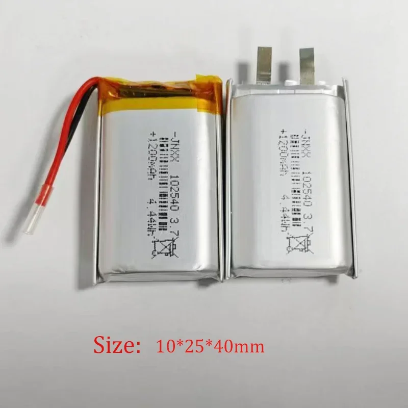 3.7V 1200mAh 102540 Akumulator litowo-polimerowy do Mp3 Mp4 Mp5 Zabawki DVR GPS PDA Elektronarzędzia Światło LED