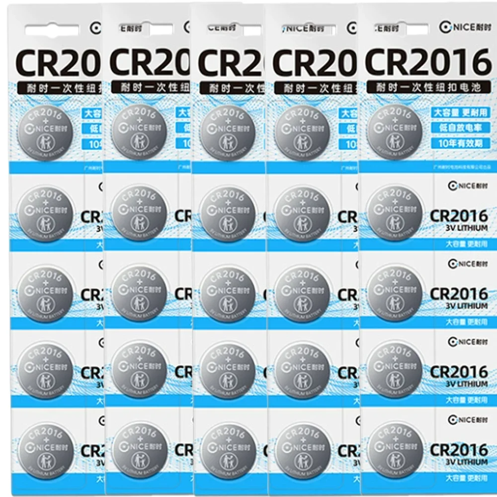 5-35Pcs CR2016 Coin Cells Batteries CR 2016 DL2016 BR2016 LM2016 ECR2016 3V 75mAh Lithium Button Battery For Watch Remote Key