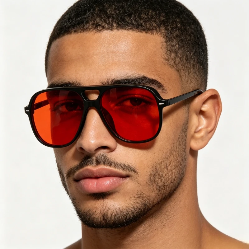 Retro Bunte Piloten-Sonnenbrille für Damen und Herren Vintage Trend Markendesigner Sonnenbrillen Outdoor-Fahren UV400-Schutz