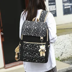 3 Pcs/Set Children Primary Backpack for School Teenager Girls Printed Travel Knapsack Kids Causal Versatile Shoulder Bag Fashion