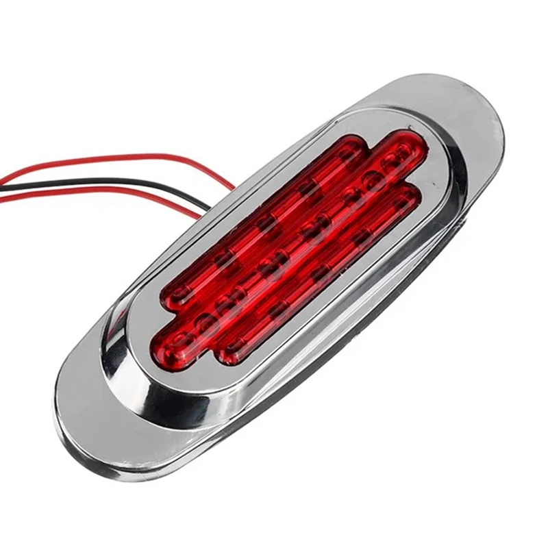 10X Truck Trailer LED Side Marker Light Position Side Lights Signal Light Guide Side Light Turn Signal Light