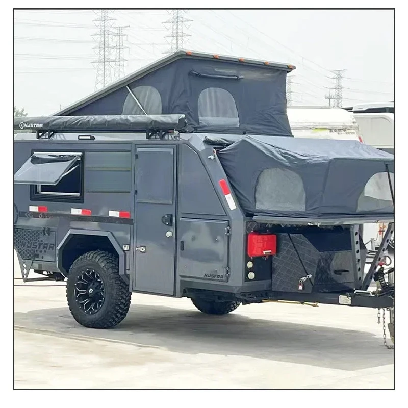 Best Selling Trailer Hardtop Mobile Roof Top Self-Driving Outdoor Aluminum Self-Towing Exterior AccessoriesHigh Quality