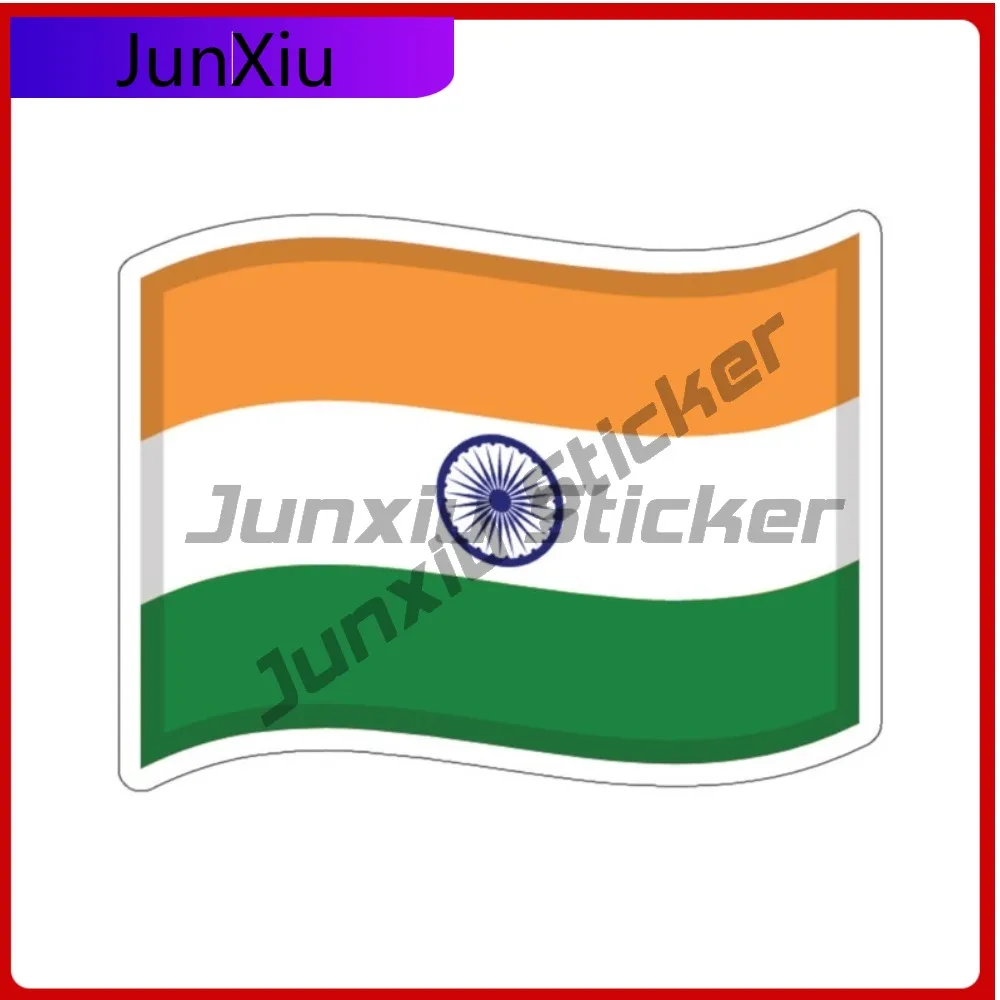 

Indian Drift Flag Sticker India Flags Decorations For Bumper Truck Pickup Camper Car Body Refrigerator Wall Laptop Phone Pvc