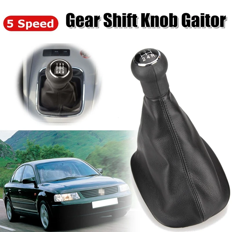 5 Speed For VW Passat B5 B5.5 B6 Car Gear Shift Knob Gaiter Boot Cover  1996 1997 1998 1999 2000 2001 2002 2003 2004 2005