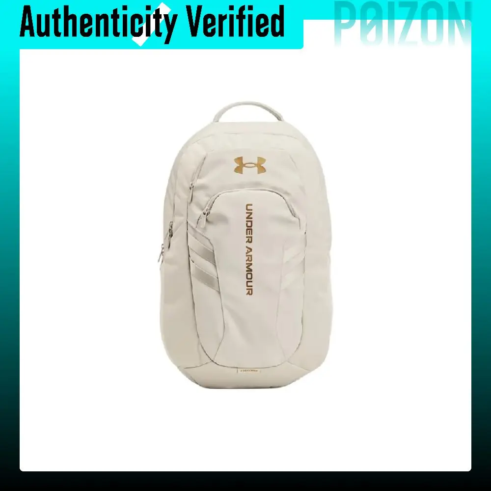 Sac à dos Under Armour en polyester et polyuréthane, modèle régulier unisexe, Summit White & Metallic Gold 1384671-110