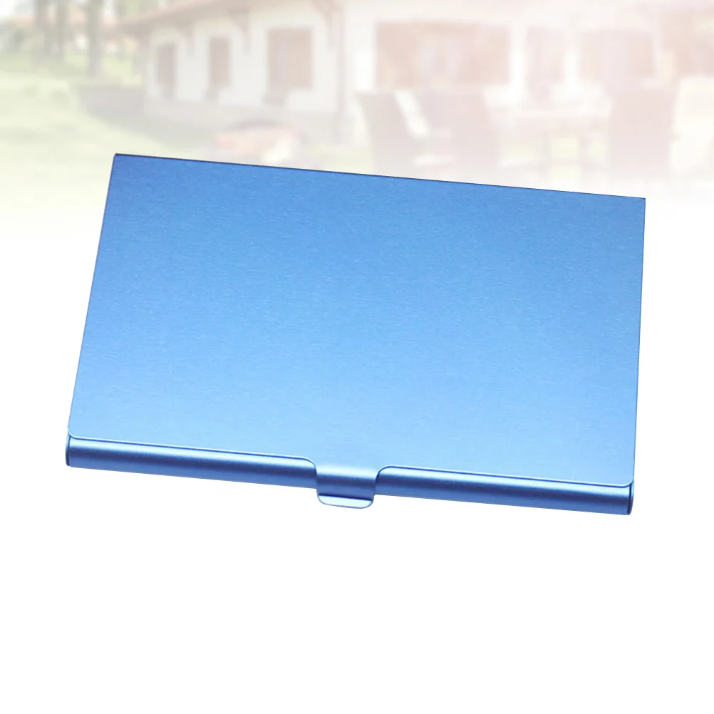 Tempat Kartu Nama Aluminium Alloy yang Stylish, Organizer Meja Hitam untuk Kartu Identitas dan Kartu Kredit, Hadiah Praktis untuk Pengusaha