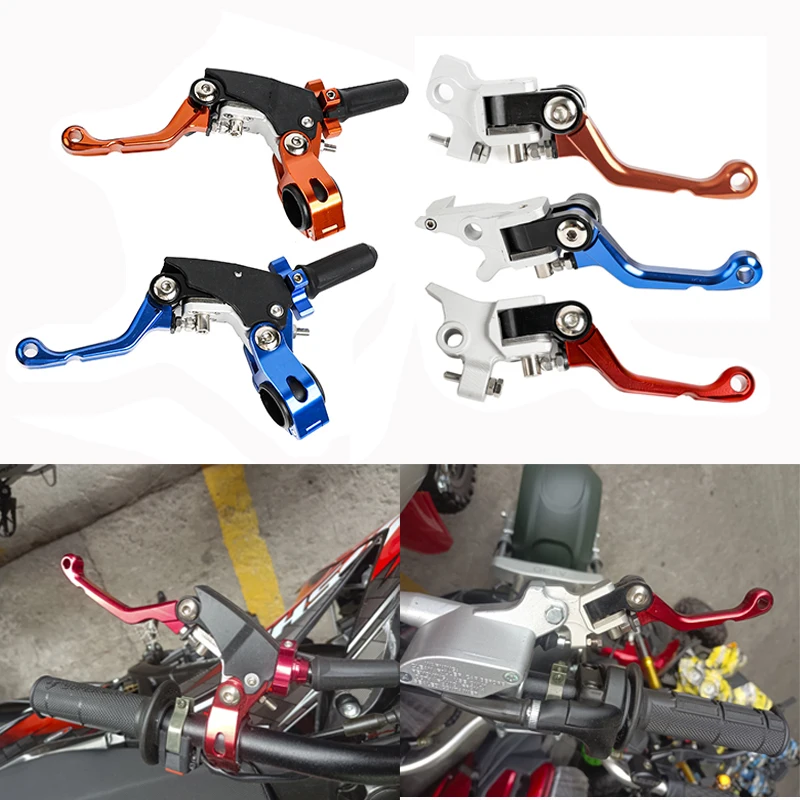 Motocross CNC Labor-saving Clutch Lever Drop Folding Adjustable Brake Handle For Honda Yamaha Kawasaki Suzuki KTM BOSUER