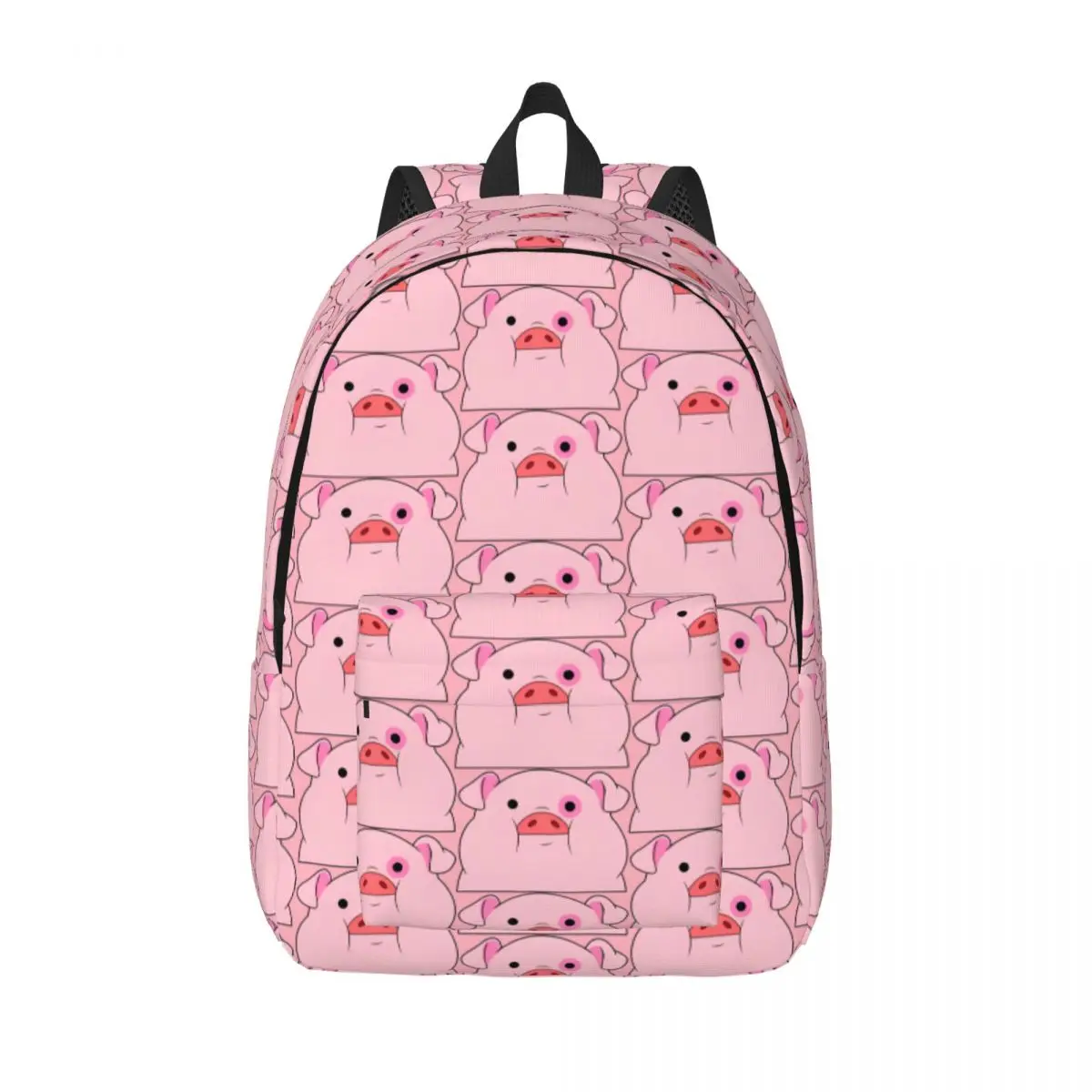 Gravity Falls Waddles Pig Face Backpack for Men Women Casual High School Work Daypack College Shoulder Bag Lightweight