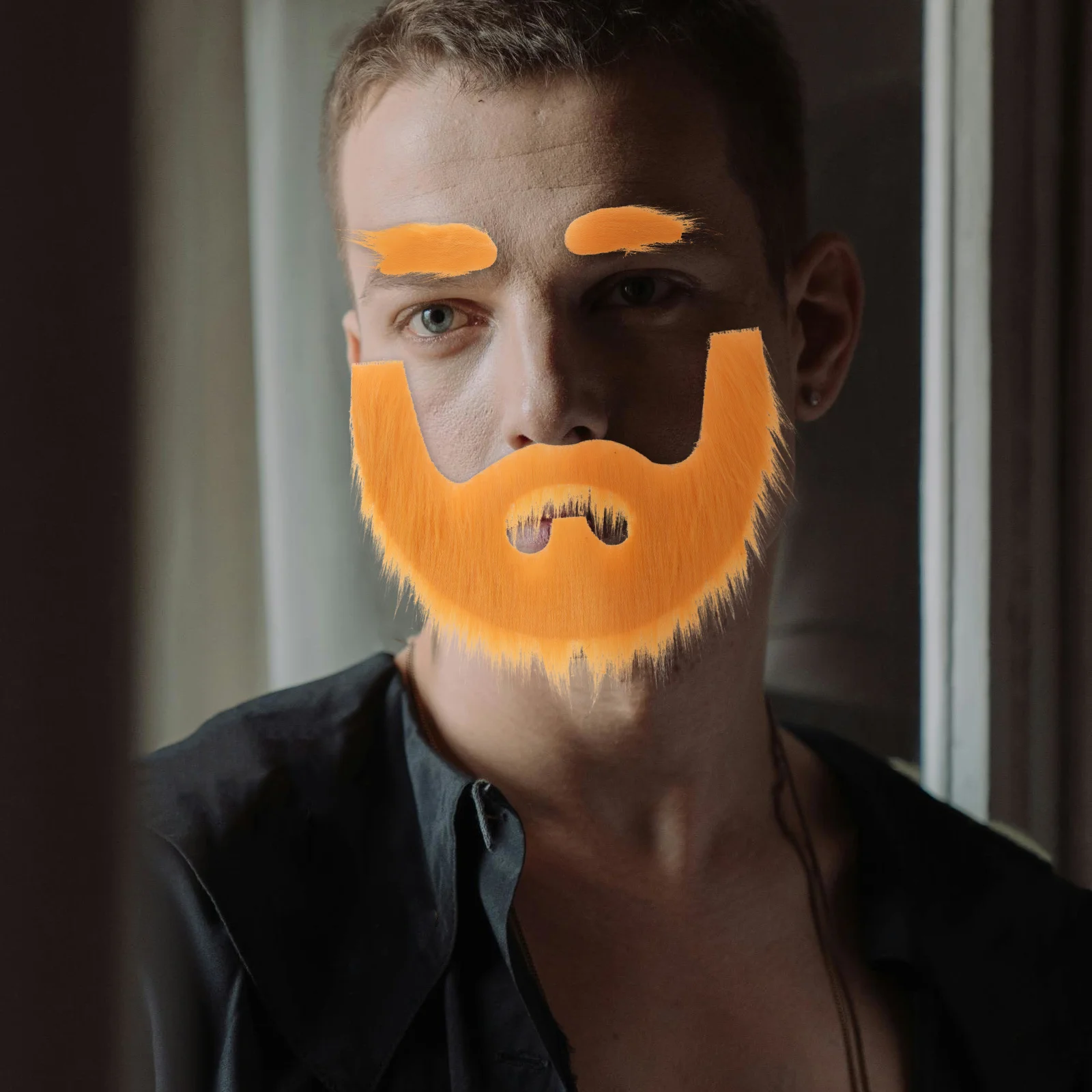 

1 set 1 Set Halloween Fake Beard Eyebrow Cosplay Props Party Supplies Stage Performance Decor Accessory For Adults Photo Props