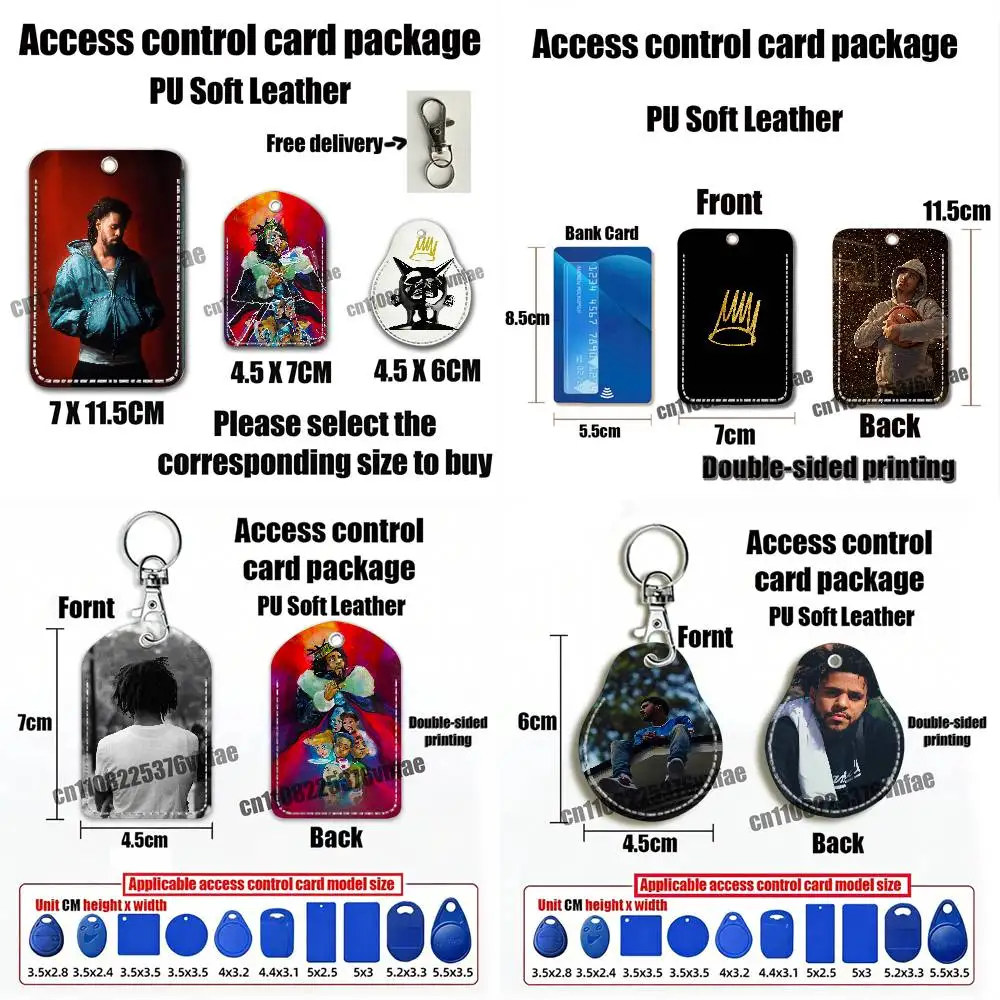 

For J-J Cole The Fall Off ID Clips Credit Bank Access Bus Electric Car Elevator Card Holder Cover Keychain