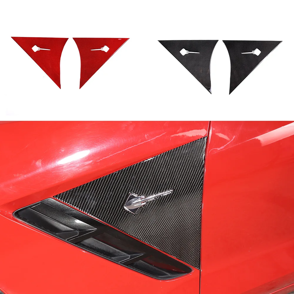 

side fender decorative sticker For 14-19 Corvette C7 carbon fiber soft automotive products