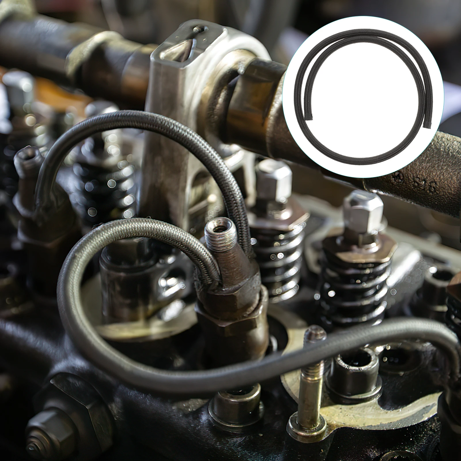 

Flexible Transmission Durable Oil Cooler For Car Truck Fuel Supply Line Radiator Hose Nylon Rubber Braided Hose Truck