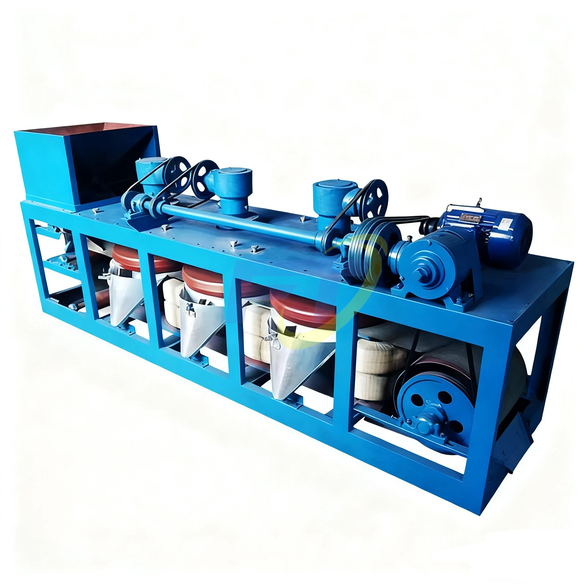 Monazite/Iron/Tungsten-tin Ore Three Disc Belt Magnetic Separator High Recovery Dry 3 Disk Magnet Separation Machinery