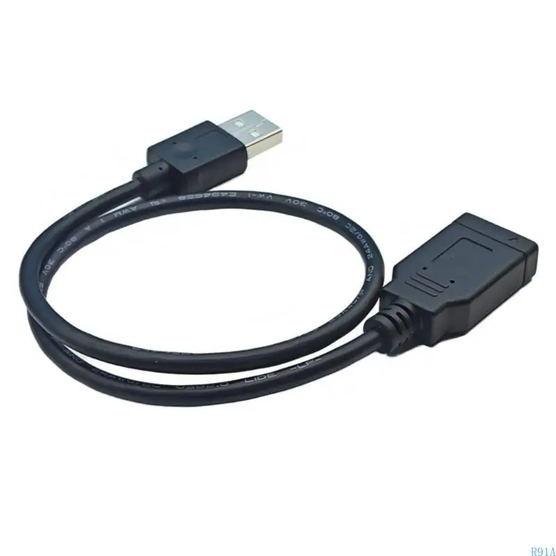 R91A Fast Speed USB A 2.0 to Type E (Type C Front End) Panel Cable 40cm / 15.75inch