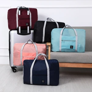 Folding travel bag, large, lightweight, multifunctional storage bag, airplane, duffle, nylon bag, weekend tooths 8 Main Sales Bags Free Shipping - №4