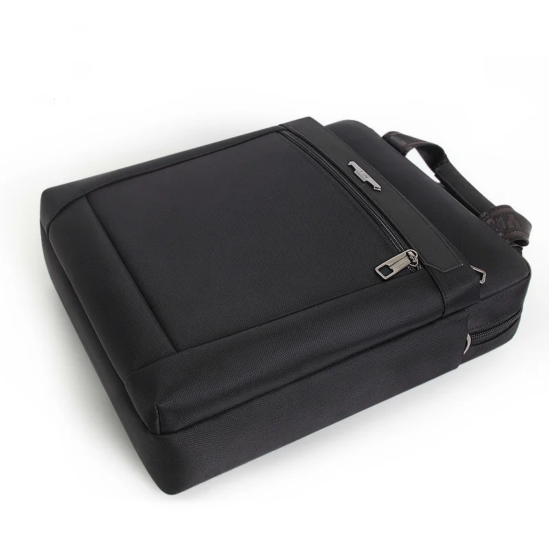 Imagem -03 - Bolsa de Notebook Preto Masculino para Ipad Macbook Air 12 Tablet pc Bolsas de Ombro Masculino Pequeno Bolsa de Mensageiro para Revista a4 Novo