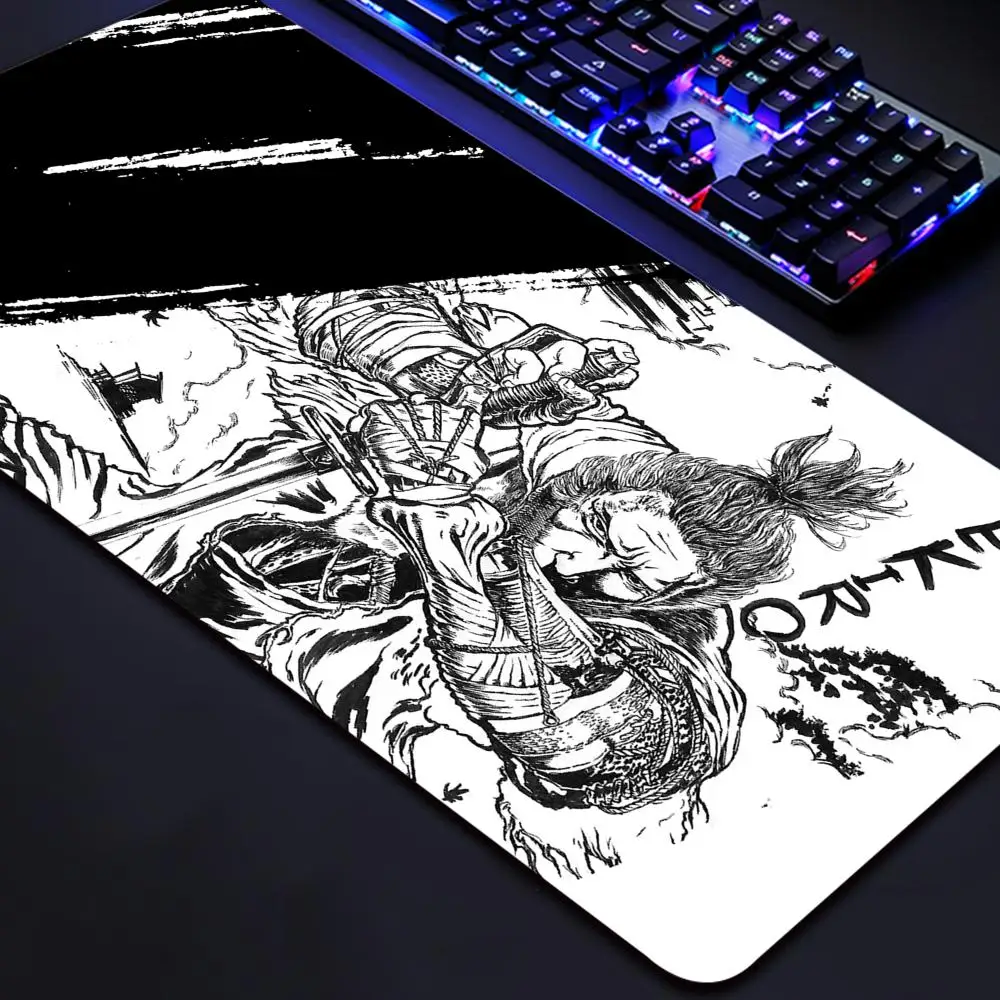 

Mouse Carpet Sekiro Extended Pad Keyboard Mat Pc Accessories Gaming Mousepad Gamer Desk Protector Deskmat Mats Anime Mause Pads