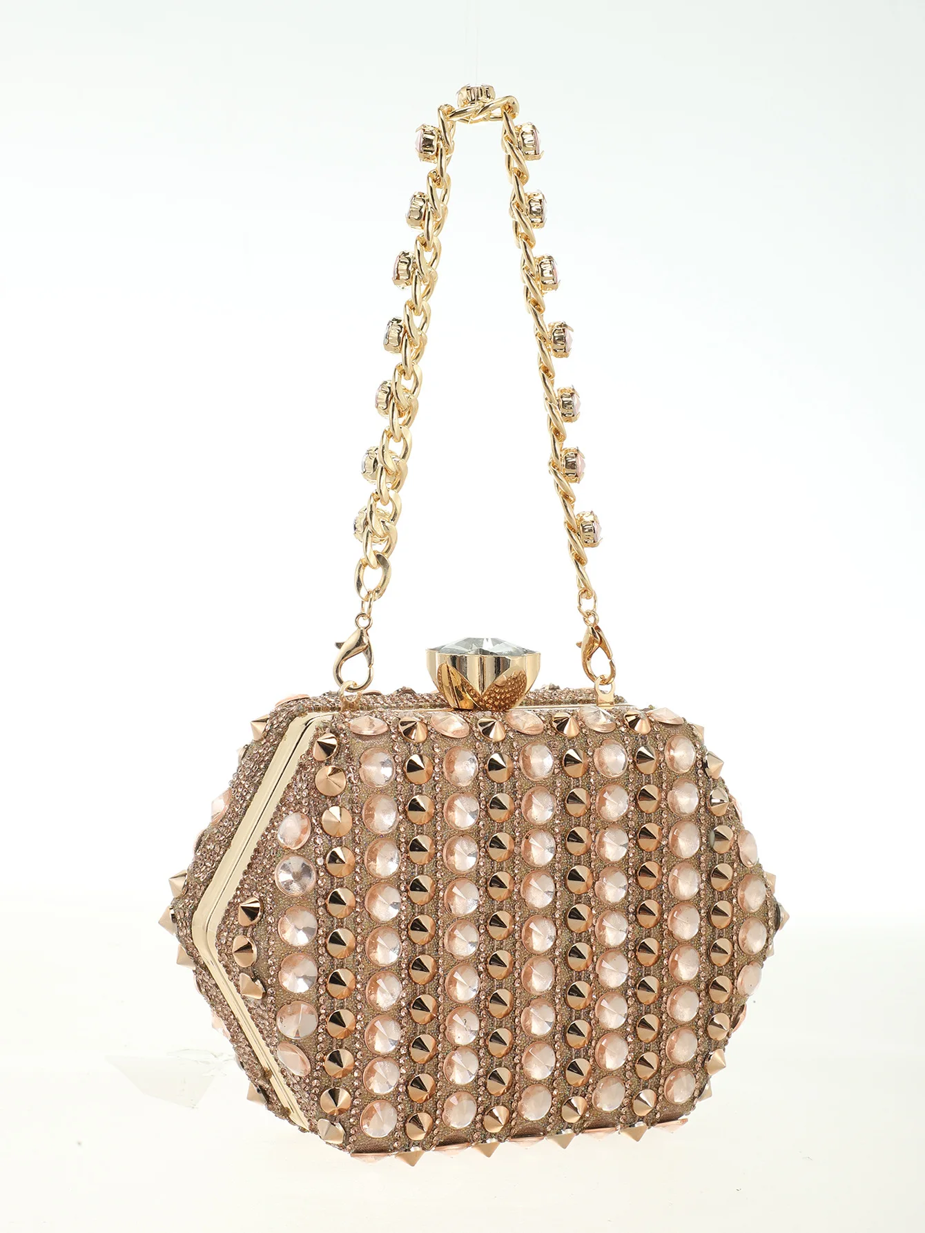 Neue Abendtasche für Damen, Diamantbesetzte Bankett-Clutch, Abendtasche für Kleider, Damen Xiaoxiangfeng – Detail 5