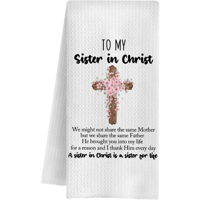 1 fun kitchen towel, sister's day gift, ladies napkin tea towel, secret sister's day gift