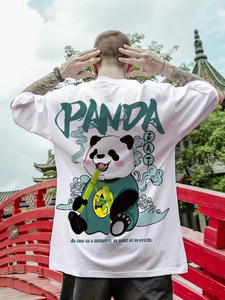 

Summer New Casual Loose T-shirt Short Sleeved Men's Fashion Loose Printing Large 8XL Hip Hop Couple Wear Half Sleeve Cotton Top