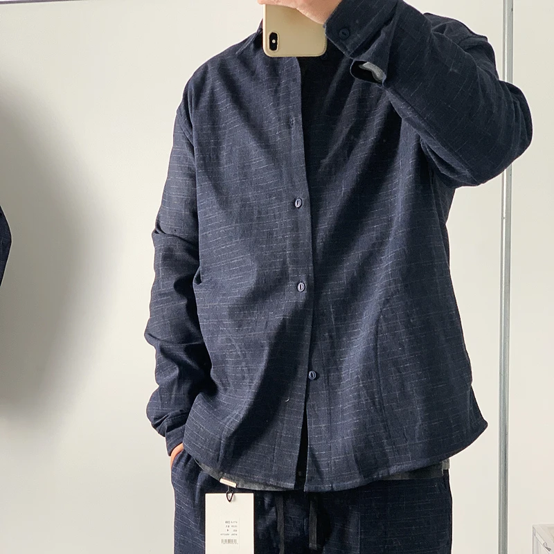 

Футболка свободного кроя Heavyweight Mountain Series от White M Yangjie Spring Chaos White Mountain в ретро-японском стиле с длинными рукавами