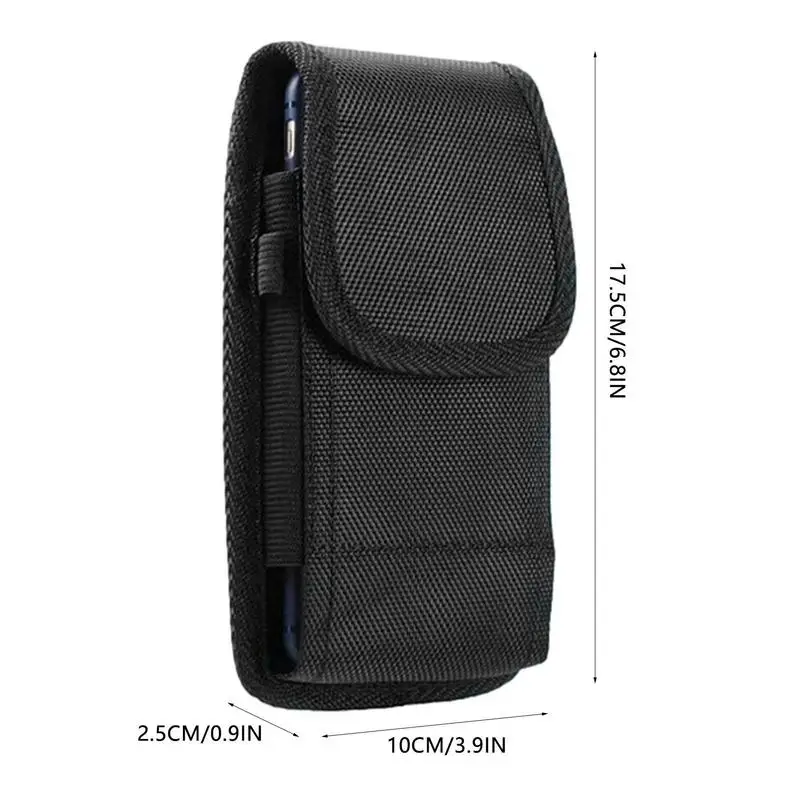 Phone Holster For Men Belt Vertical Waist Pouch Cell Phone Pack Lightweight Bag For Storing Smartphone For Camping Gardening