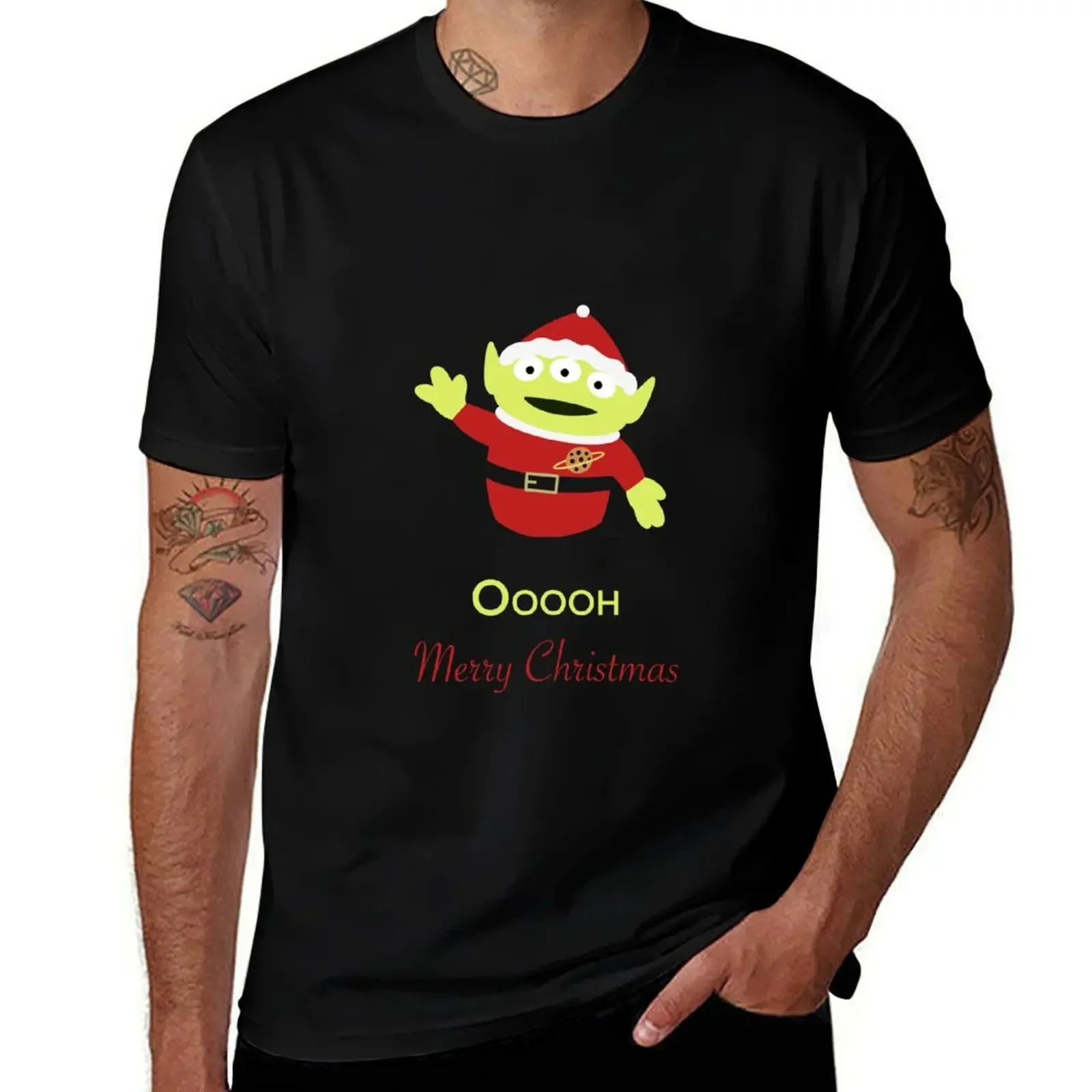 

Cute Merry Christmas Alien T-Shirt hippie clothes tees mens graphic t-shirts