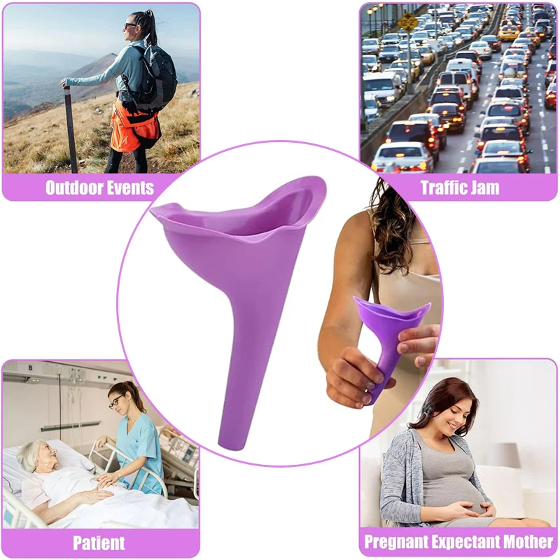 

Многоразовый портативный женский мочеприемник, предотвращающий проливание, для стоячего мочеиспускания, легкий, для путешествий, автомобиля, кемпинга, универсальный, удобный