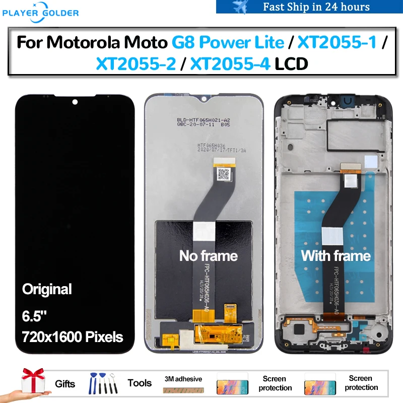 Оригинальный сенсорный ЖК-дисплей для Motorola Moto G8 Power Lite