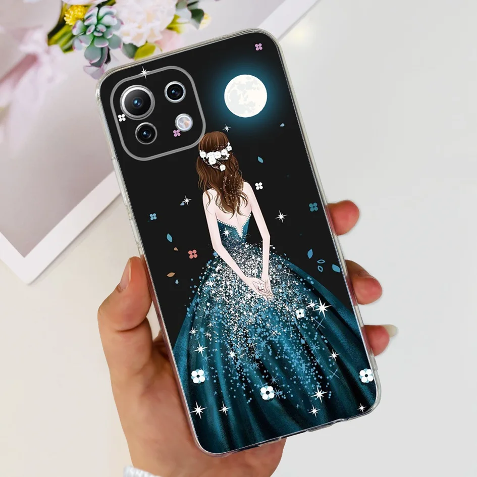 For Xiaomi Mi 11 Lite Case Luxury Marble Butterfly Phone Back Cover For Xiaomi Mi 11 Lite 5G NE Transparent Funda Mi11 Lite Capa