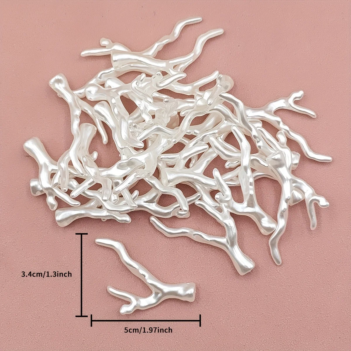 [Acrylic Branch Coral] Acrylic Branch Coral Pendant -8 Irregular Baroque Antlers Pendants for DIY Jewelry Making