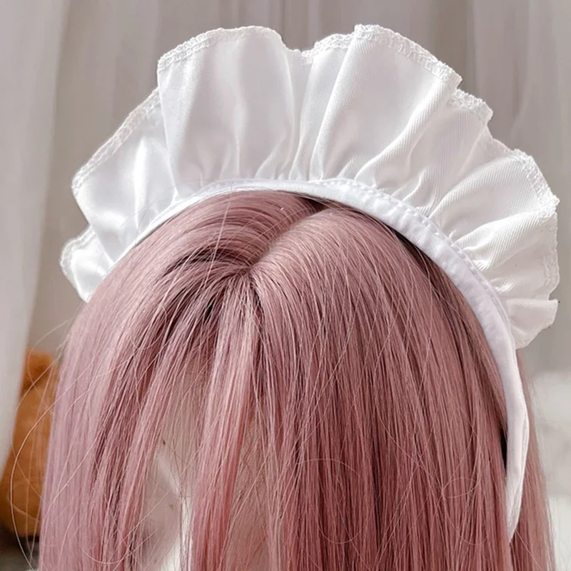 Meisjes Brede Hoofddeksels Witte Meid Hoofdband Nieuwigheid Zoete Hoofddeksel Cartoon Anime Cosplay Haar Sieraden Dropshipping