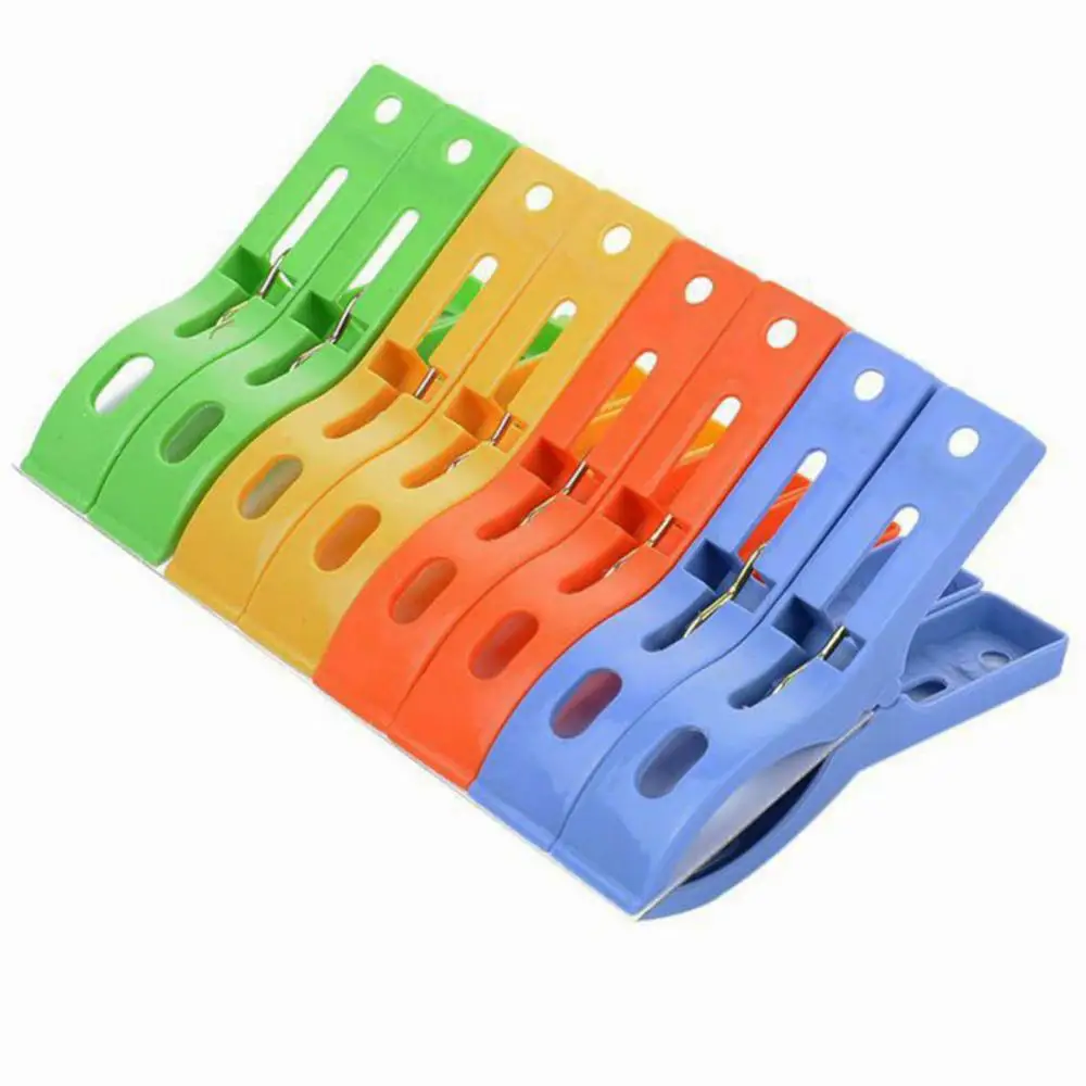Clips non ald pour séchage de serviette de bain, pinces à couette, cintre, grandes pinces à ressort, 8 pièces