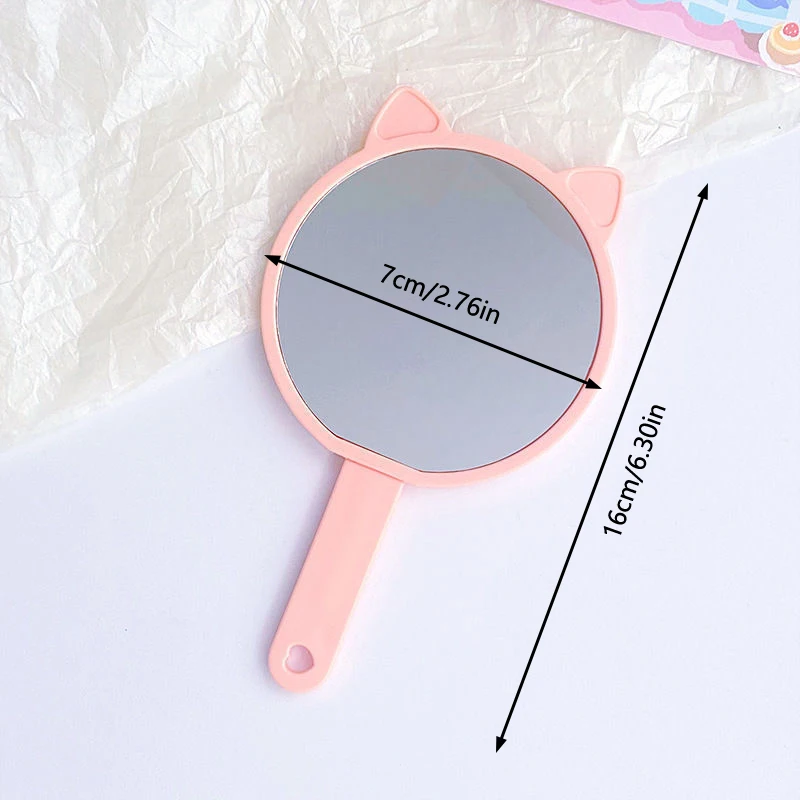 1PC Pull Handheld Makeup Mirror With Pull-out Type Comb For Girl Gift Makeup Tools Travel Square High-Definition Mirror