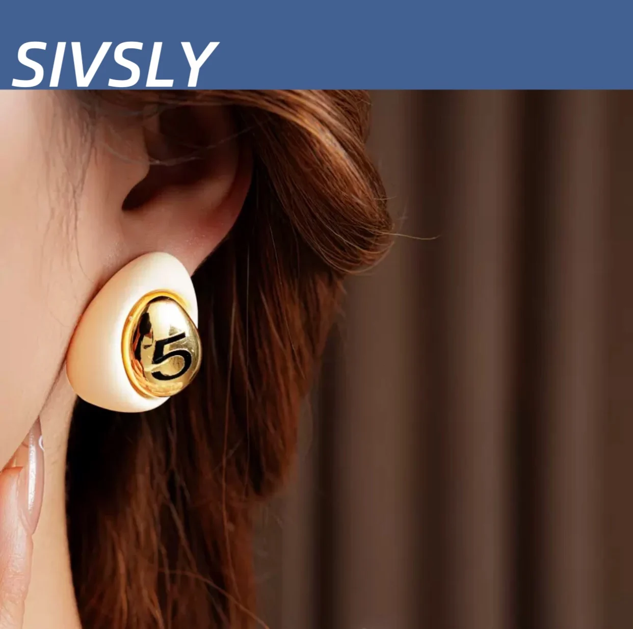 

Waterdrop Design Earring, Elegant and High-End, Luxurious Earrings, Fashionable, Retro, Versatile Ear Accessory for Women