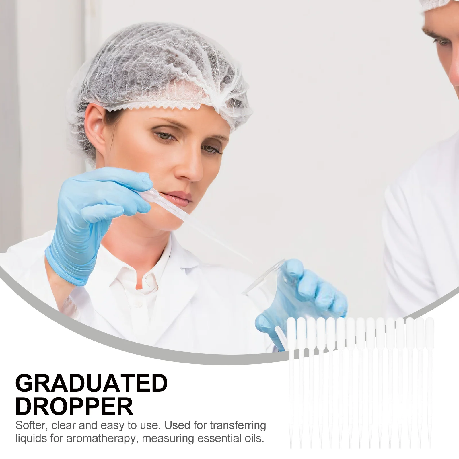 

100Pcs PP Material Pipette Graduated Scale for Essential Oils Lab Use 3ml Plastic Dropper Plastic Droppers Pipettes