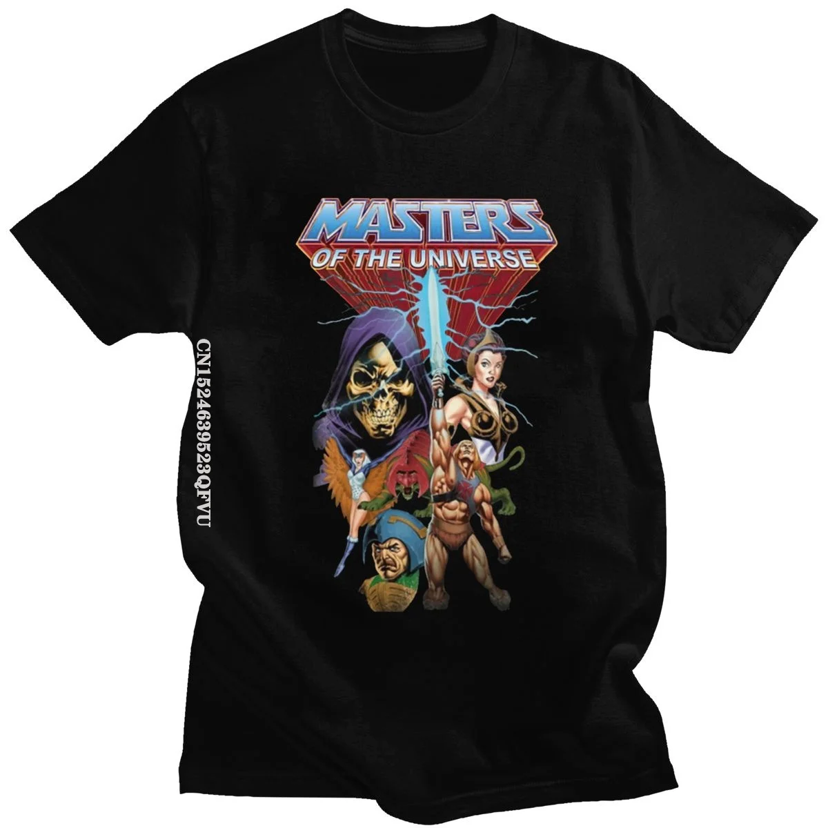 Clássico he-man e os mestres do universo tshirts men algodão anime skeletor 80s she-ra besta t camisa manga gráfico camiseta topo