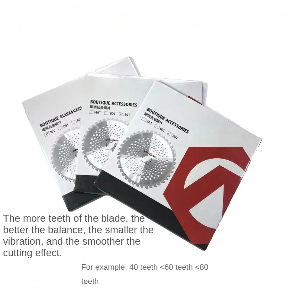 شفرة قطع فرشاة الأسنان ، جزازة إزالة الأعشاب الضارة في الحديقة ، منشار دائري من السبائك ، T40T60T80T