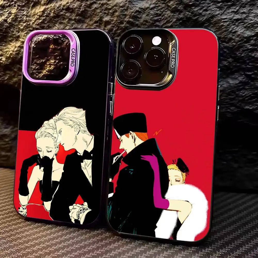 

V-Veil Comic K-Kotteri Colorful Silver Back Phone Case For IPhone 17 16 15 14 13 12 11 Plus Pro Max Plus