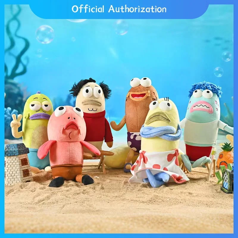 

Genuine Potdemiel SpongeBob SquarePants Plush Toy Cute Cartoon Bikini Bottom Residents Stuffed Doll Anime Souvenir Birthday Gift