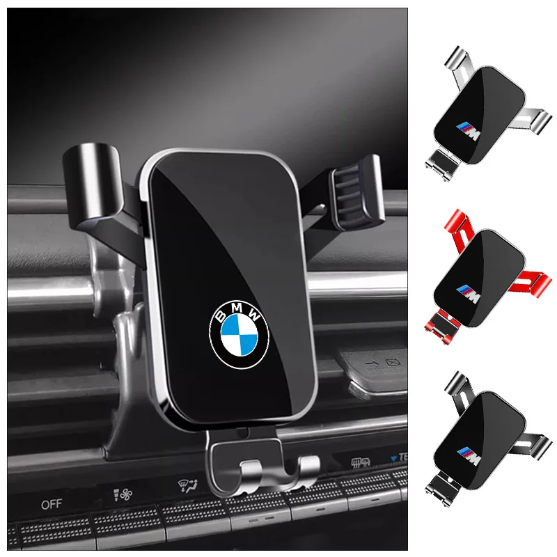 중력 자동차 전화 홀더 에어 벤트 GPS 마운트 모바일 셀 스탠드 BMW 1 2 3 4 5 7 시리즈 X1 X2 X3 X4 X5 X6 X7 M1 M2 M3 M4 M5 M6