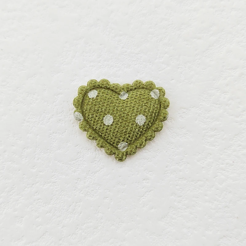 100 Stück 2,5x2,1CM Mini-Gitter-Herz-Applikationen zum Aufnähen auf Kleidung, Hüten, DIY-Kopfbedeckungen, Haarspangen, Dekorationszubehör – Detail 17