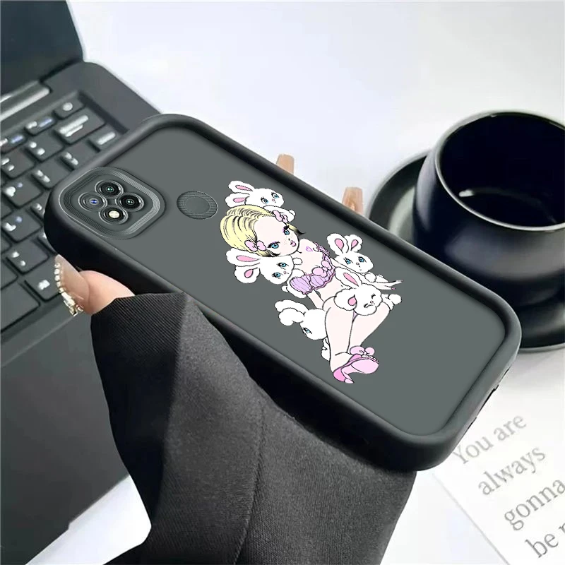 for Redmi 10A 12C Xiaomi 10C K40 K20 NFC PRO POCO 9i A1 A2 soft Lovely shockproof cute girl phone case Casing