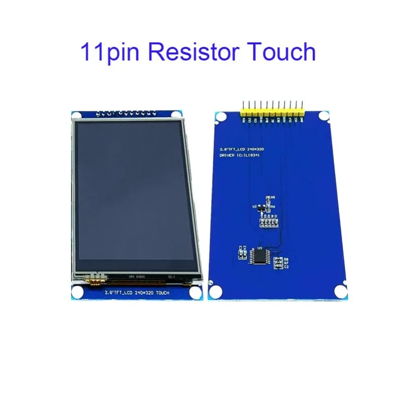 2.8 بوصة 240x320 TFT وحدة LCD SPI MCU ILI9341 IC Interfact 8p 11p 14p 34p IPS اختياري