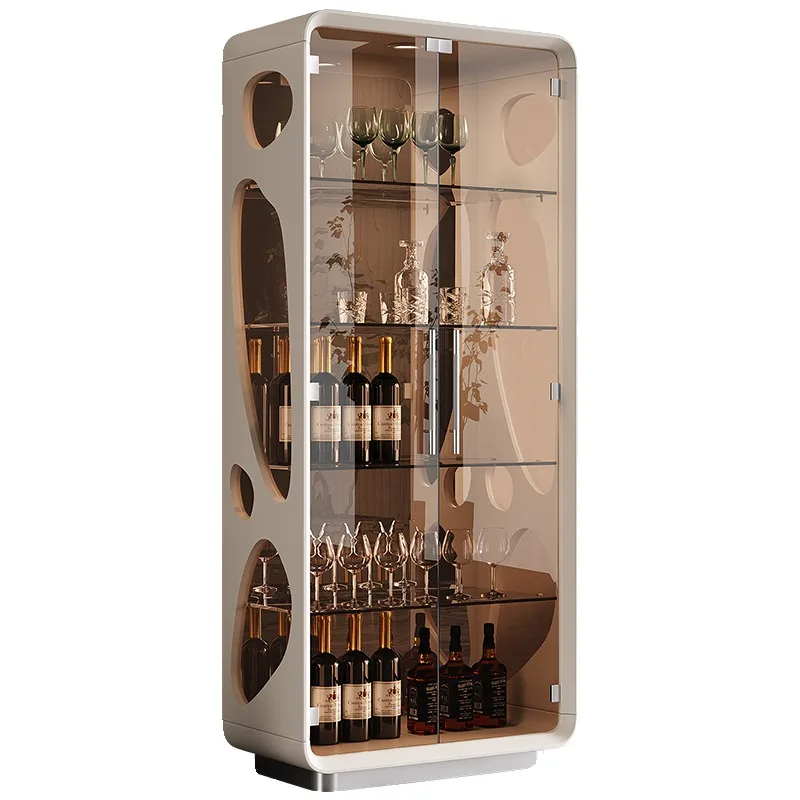 

Y Living room wine cabinet, new display cabinet, home wine cabinet, glass, light luxury, high-end, wall mounted