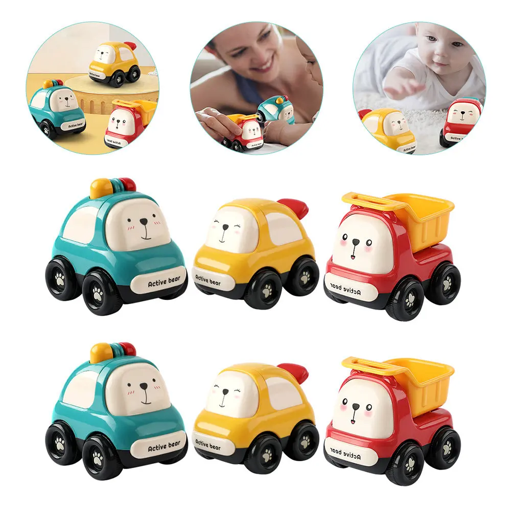 

Набор из 6 инерционных машинок-мультяшек для малышей, детские машинки-каталки, подарки на день рождения, наполнители для подарочных пакетов, подарки для мальчиков, младенцев и малышей